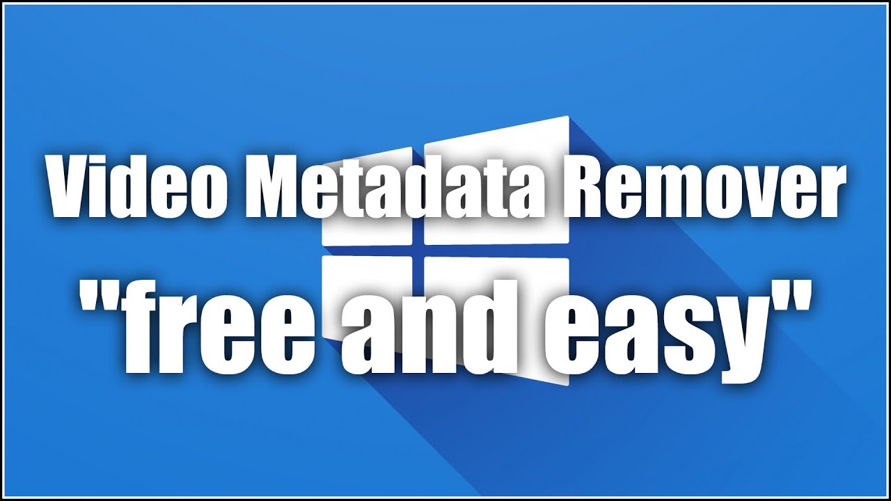 metadata stripper for video files mac